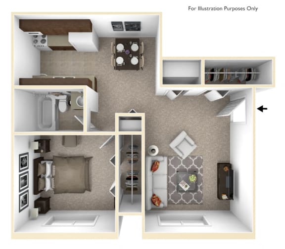 Studio, 1 & 2 Bedroom Apartments in East Moline, IL Fox Pointe Apartments